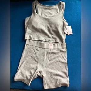 Auden Women’s Gray Tank Top &  Gray Boy-short, Sz. Medium (8-10) NWT